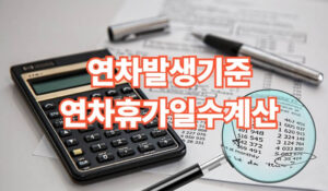 연차 발생기준 연차휴가일수