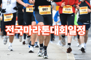 2026 전국마라톤대회일정 및 준비 가이드