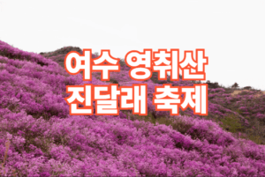 여수 영취산 진달래 축제 일정 코스 주차장 정보