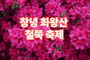 2026 창녕 화왕산 철쭉 축제 일정 코스 주차장 정보