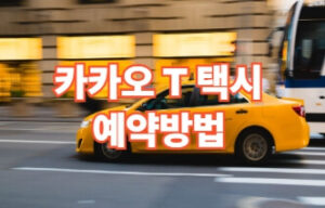 카카오T 택시 예약·이용 방법