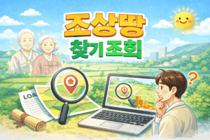 조상땅 찾기 조회 온라인 신청