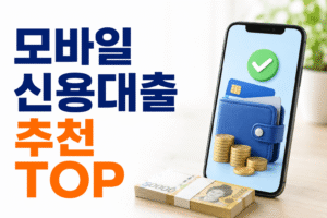 모바일 신용대출 추천 TOP 비교