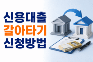 신용대출 갈아타기 신청방법 총정리