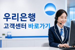 우리은행 고객센터 전화번호 상담원 연결 운영시간