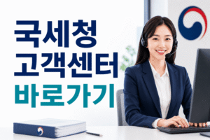 국세청 고객센터 전화번호 상담원 연결 운영시간