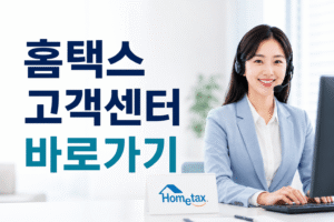 홈택스 고객센터 전화번호 상담원 연결 운영시간