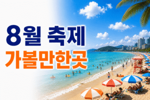 8월 축제 가볼만한곳