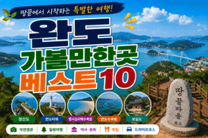 완도 가볼만한곳 베스트10｜여행코스 추천