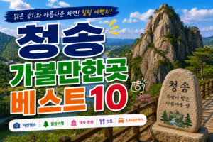 청송 가볼만한곳 베스트10｜여행코스 추천