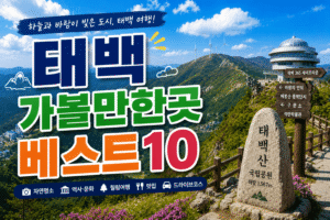 태백 가볼만한곳 베스트10｜여행코스 추천