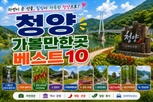 청양 가볼만한곳 베스트10|여행코스 추천